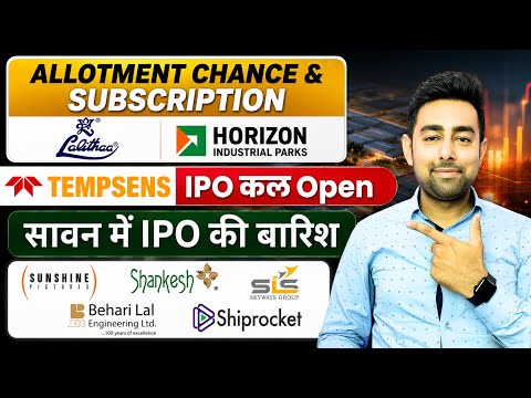  Lalithaa IPO Allotment Chances | Sunshine IPO | Tempsens IPO | Skyways IPO | Jayesh Khatri