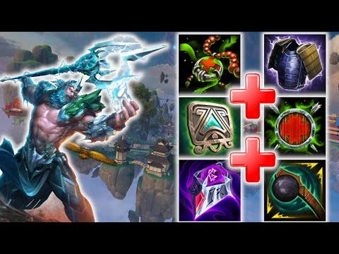 FULL TANK 0 POWER POSEIDON WITH 100 MP5 - Season 9 Masters Ranked 1v1 Duel - SMITE