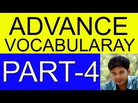 ADVANCE VOCABULARY (PART-4) Video