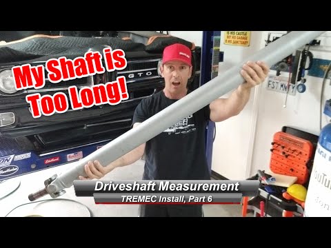 TREMEC TKO/TKX/T56 Install, Part 6:  How to measure drive shaft length, for your TREMEC.