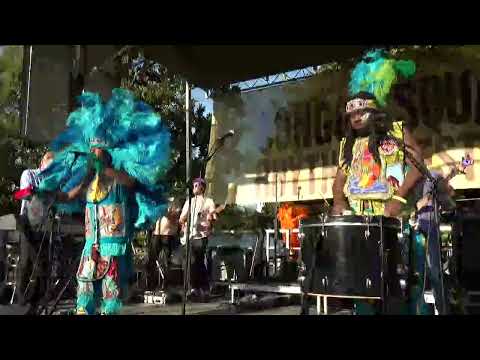 We're live with Big Chief Monk Boudreaux & the Golden Eagles from the Congo Square Rhythms Festival!