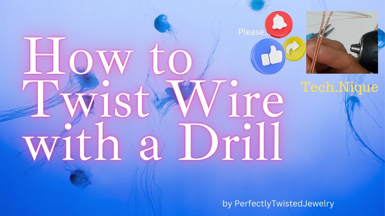 Twisting wire with a drill for jewelry making