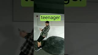 how different ages sit on bean bag chairs