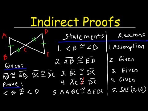 Indirect Proofs Practice Problems Two Column Proofs Geometry