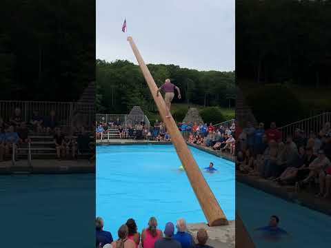 Slippery Pole Flag Challenge: The Mustache Always Gets the Flag 😂
