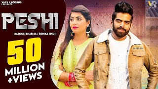 PESHI (Official Video) Masoom Sharma  Manisha Shar