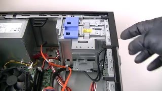 Dell Optiplex 390  DVD Drive How to Install Replace Upgrade Change