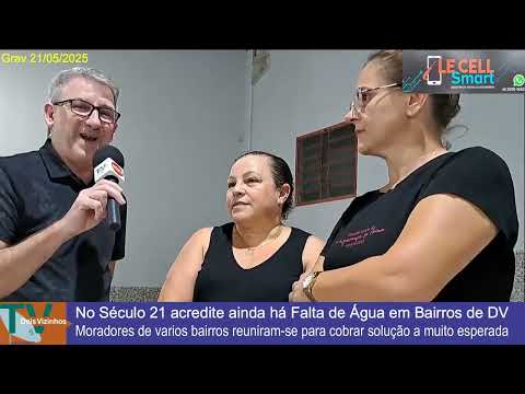 MATÉRIA FALTA de ÁGUA no bairro SANTA LUZIA e Arredores em DV