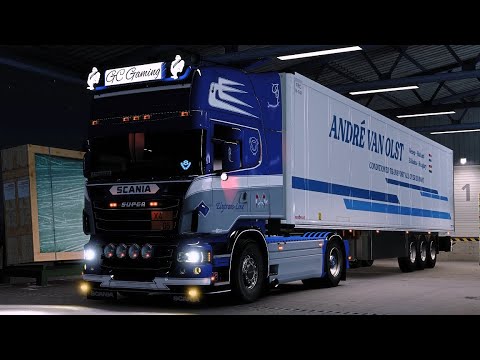 ETS 2 Scania R2012 by Fred 1.41 |Released| Grand Utopia Pontiac to Rombas Night drive (4K)
