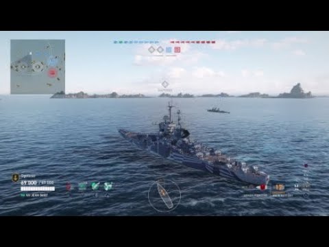 World of Warships Legends - Jean Bart MN Tier VII Premium Battleship - Le Destroyer of Destroyers