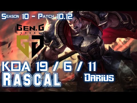 Gen Rascal DARIUS vs AKALI Top - Patch 10.12 KR Ranked
