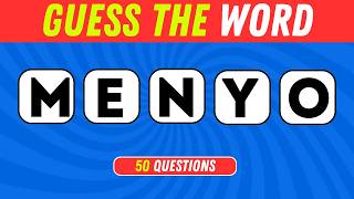 🚀Can You Unscramble All 50 Words 🧠 Only 1% Can!
