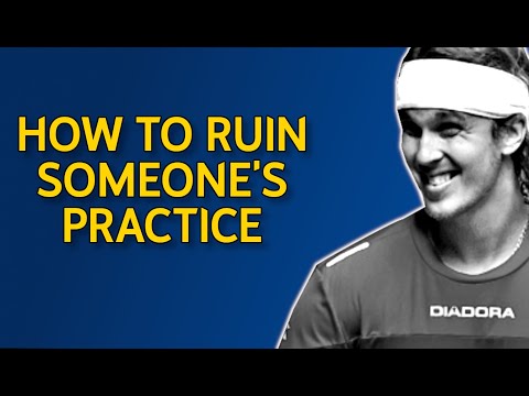 How To Ruin Someone's Tennis Practice | Tips From A Pro | Bonus True Story