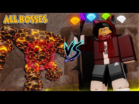 HOW TO BEAT ALL BOSSES AND GOLEMS *ALL LEGENDARY* IN WIZARD SIMULATOR