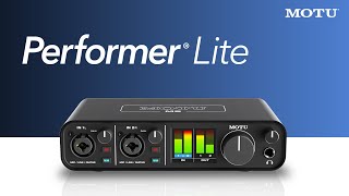 Video thumbnail for Performer Lite: getting started by motuTV