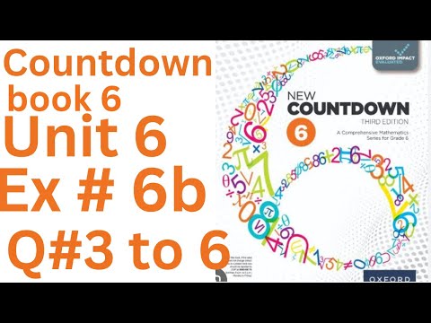 oxford countdown book Ex 6b Q#3 to 6 step by step solution @ytacademy198