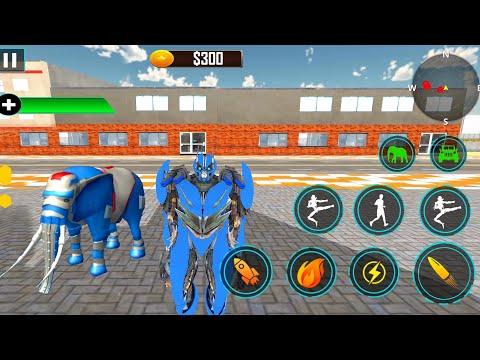 Optimus Elephant Robot Car Transformation Game - Fil Robot Araba Oyunları #3 - Android Gameplay