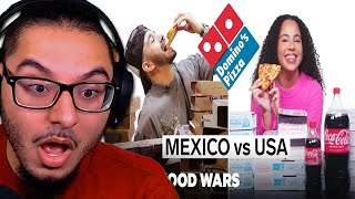 US vs Mexico Domino's | Food Wars | Insider Food | REACTION