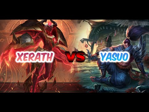 Arcana Xerath Skin Main Gameplay vs Yasuo - League of Legends