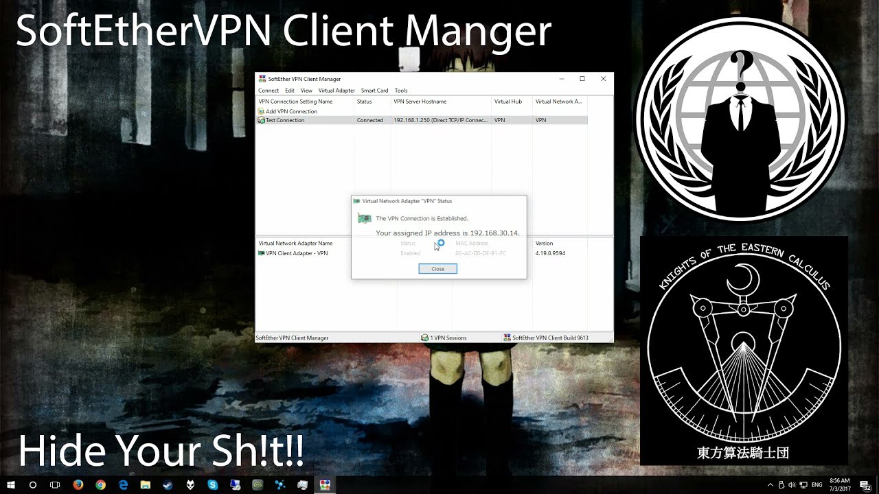 SoftEtherVPN Client Manager Review and Tutorial