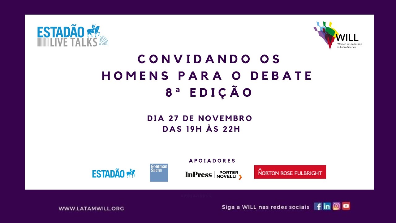 Convidando os Homens para o Debate 8ª Edição