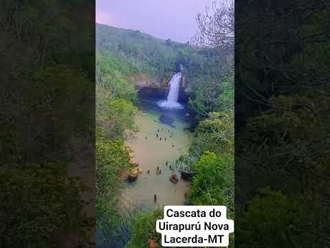 Cascata do Uirapurú no Município de Nova Lacerda Mato Grosso #natureza #deuseperfeito