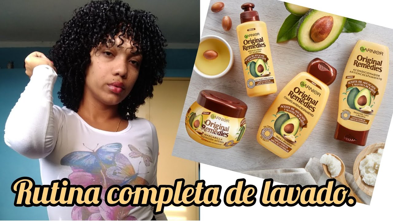 Rutina completa de lavado|Garnier Original Remedies|Aguacate y karité. by Jessie de Armas.🖤