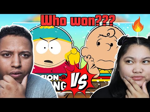 Eric Cartman vs Charlie Brown - Rap Battle! | Couple Reacts