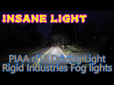 PIAA and Rigid Industries lights on my Coachmen Beyond Class B