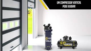 Espaço é um problema para você?
Um compressor vertical pode ajudar!
Conheça a Linha Notus!!!
Para ma