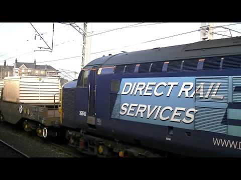 DRS 37611+37612. 6K73. Carnforth Station. 21/08/12