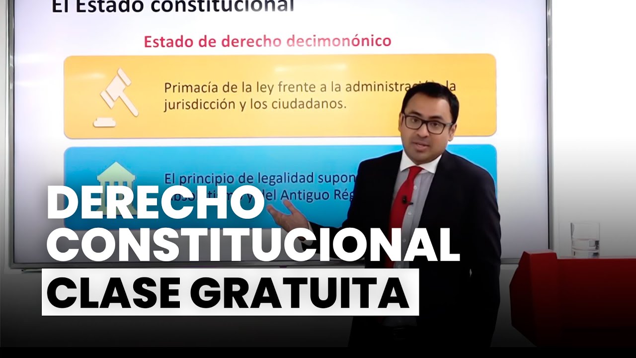 Clase gratuita sobre derecho constitucional | Oscar Pazo