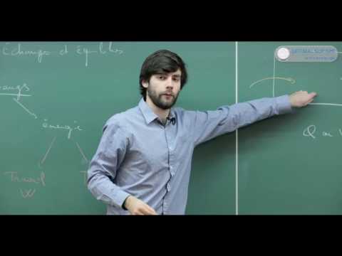 Thermodynamique cours complet (1/2). Le premier principe.
