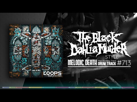 Melodic Death Metal Drum Track / The Black Dahlia Murder Style / 110 bpm