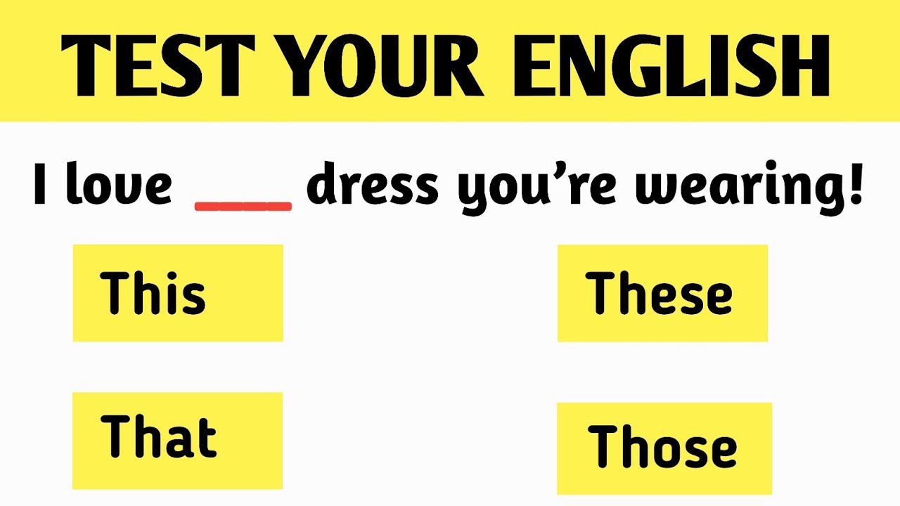 Can You Master THIS, THAT, THESE & THOSE? | English Grammar Test| Demonstrative Pronouns Quiz