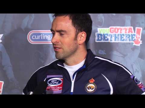 Draw 4 Media Scrum - 2013 Ford World Men's Curling Championship