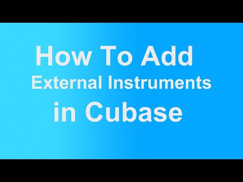 Adding an external hardware instrument in Cubase