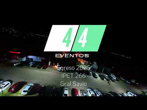 Egreso IPET 266 2025 , ) Toma continua drone, Flyvision Drone Rio Tercero. organizacion:4/4 EVENTOS