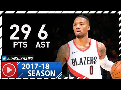 Damian Lillard Full Highlights vs Wizards (2017.11.25) - 29 Pts, 6 Ast, 6 Reb