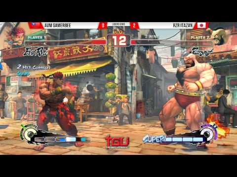 Thaiger Uppercut 2014 Losers Semis - AVM Gamerbee (ERyu) vs RZR Itazan (Zangief)
