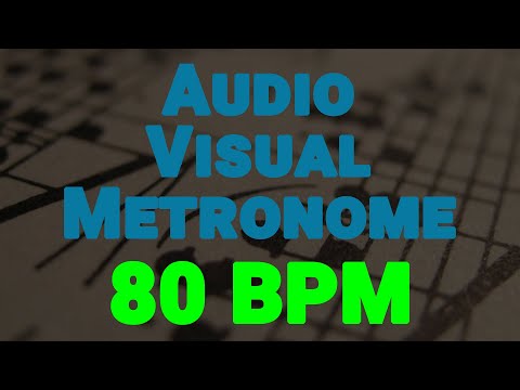 80 BPM Audio-Visual Metronome/Click Track