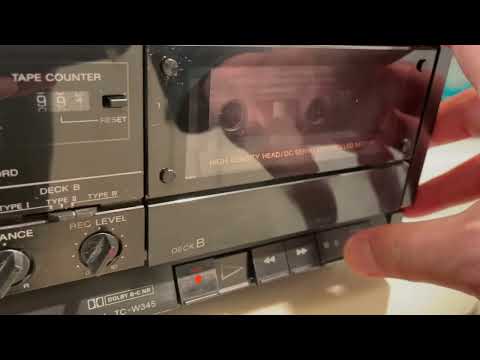 Sony Stereo Cassette Deck Model TC-W345 - For Parts or Repair