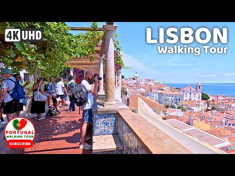 🇵🇹 [4K WALK] Alfama Lisbon Portugal Walking Tour 2023 - With Captions!