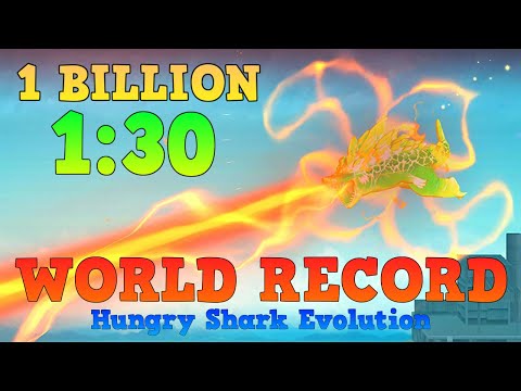 WORLD RECORD Fastest 1 Billion Score In Hungry Shark Evolution