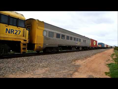 Pacific National 2 Freight Trains, 1 double stacked & car transporter plus The Indian Pacific
