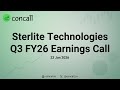 Sterlite Technologies Q3 FY26 Earnings: Growth, Innovation, and Tariff Challenges