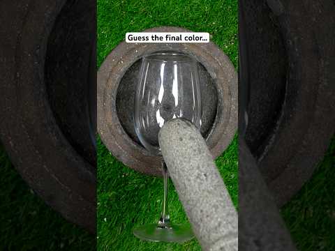 I turned this wine glass into SAND…😳