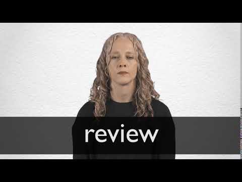 How to pronounce REVIEW in British English