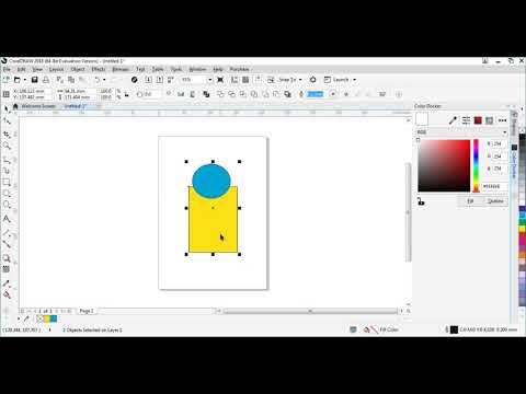 CorelDraw merge shapes | urdu |hindi |English