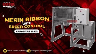 MESIN MIXER RIBBON POWDER with TIMER 25Kg Proses